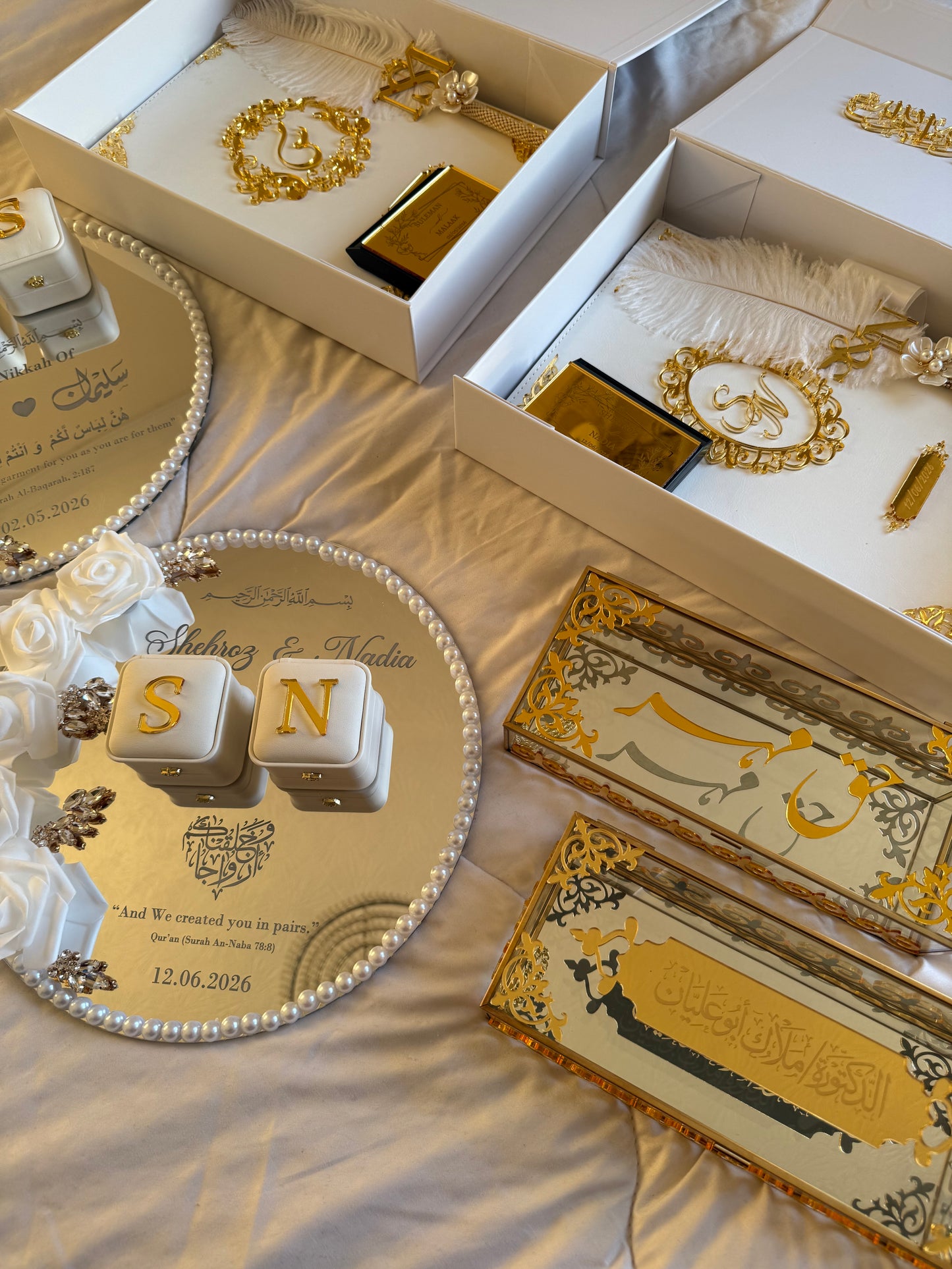 A4 Nikkah Certificate ~ Feather Pen ~ Certificate folder ~ nikkah booklet - nikkah box