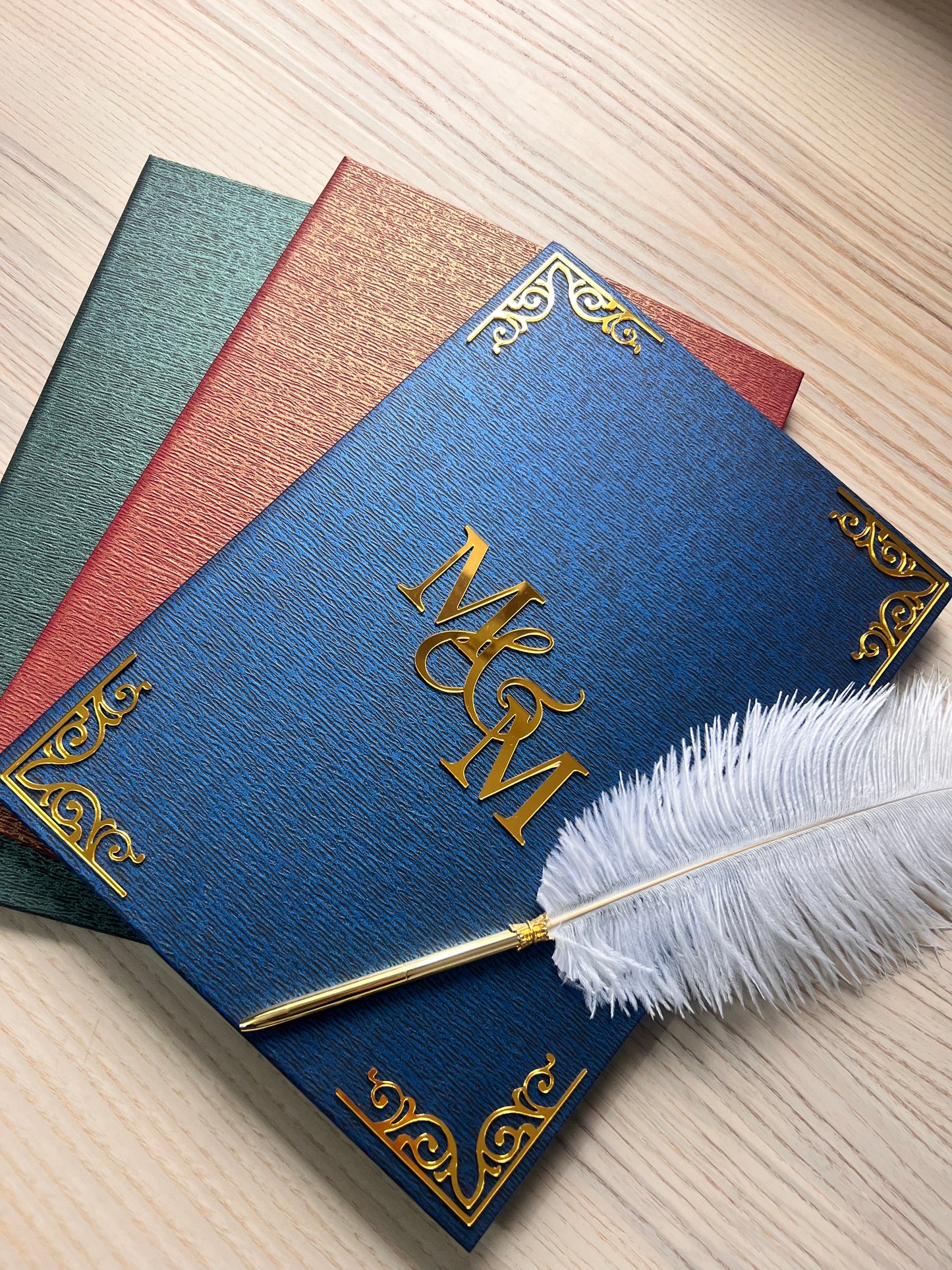 A4 leather Nikkah booklet - personalised wedding folder - certificate holder