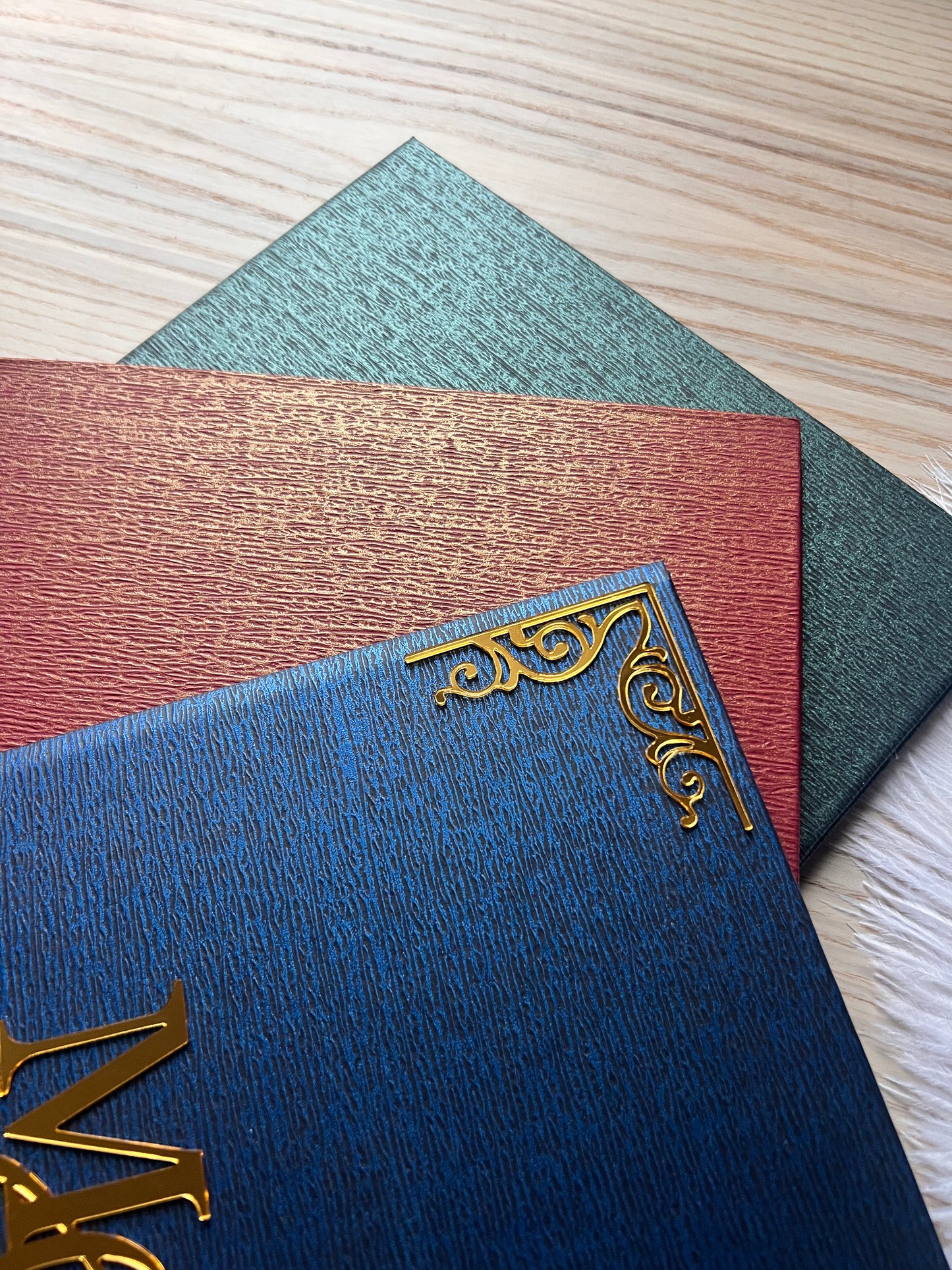 A4 leather Nikkah booklet - personalised wedding folder - certificate holder