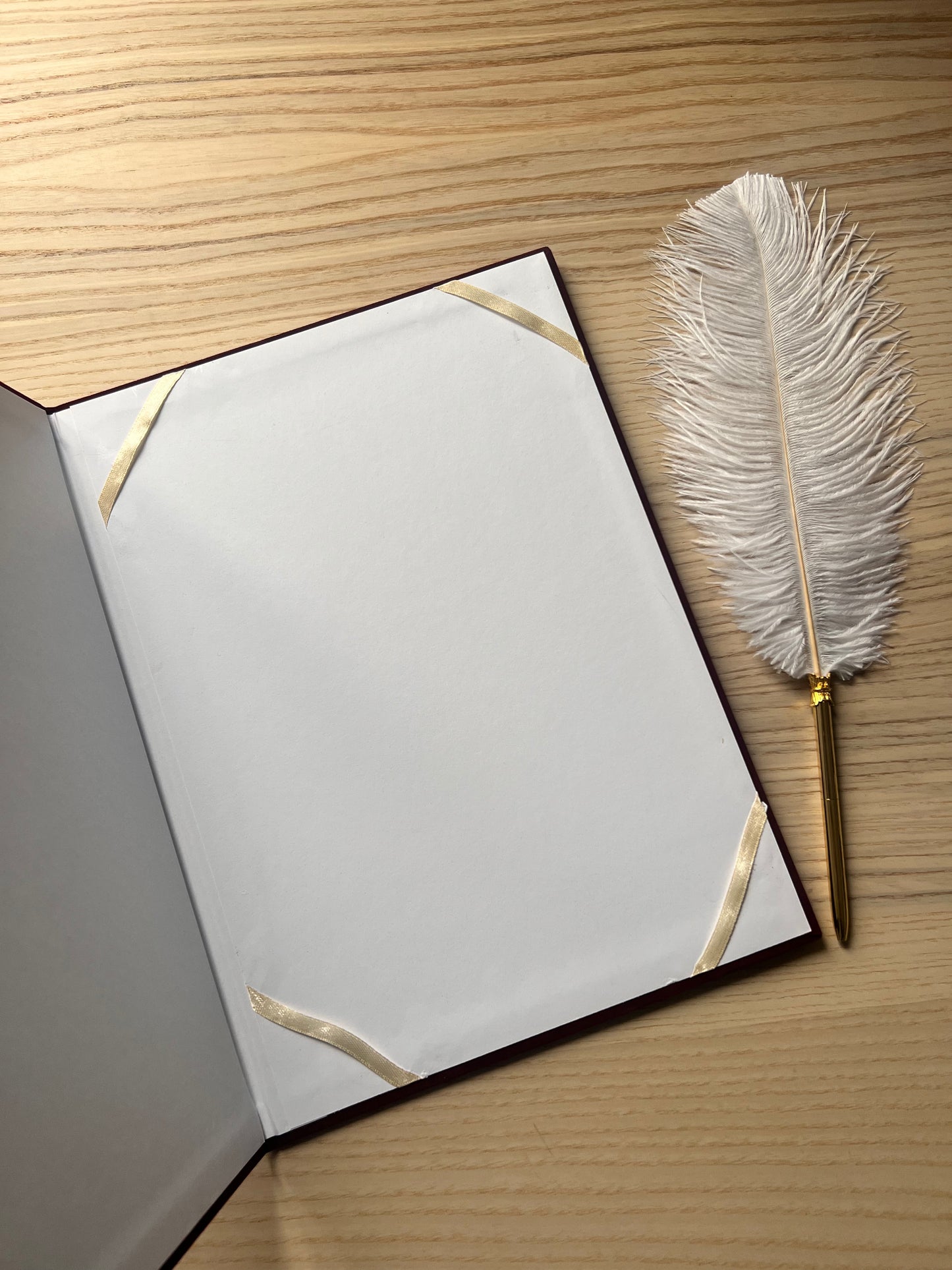 A4 velvet Nikkah booklet - personalised wedding folder - certificate holder