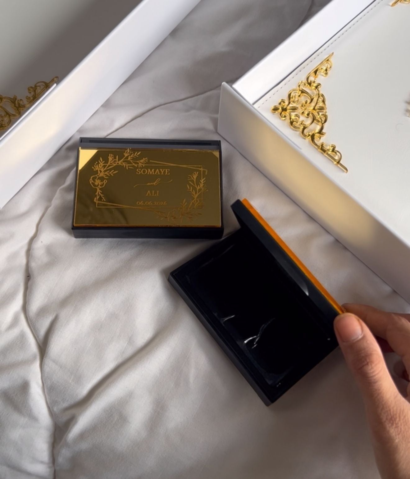 A4 Nikkah booklet - wedding folder - personalised nikkah nama booklet - certificate holder - feather pen