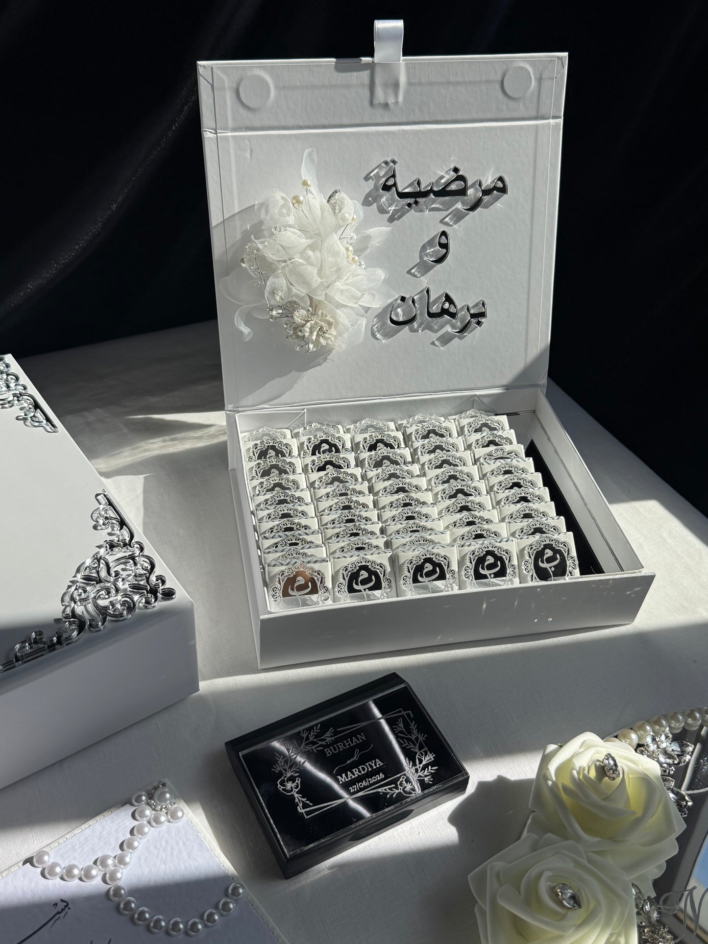 A4 Nikkah bundle - wedding folder - chocolate favours - ring tray - feather pen
