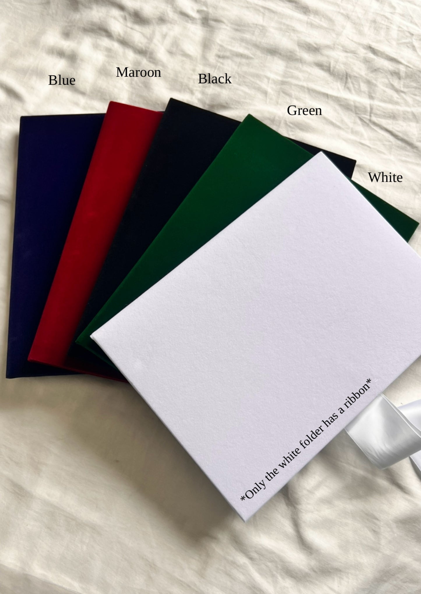 A4 velvet Nikkah booklet - personalised wedding folder - certificate holder