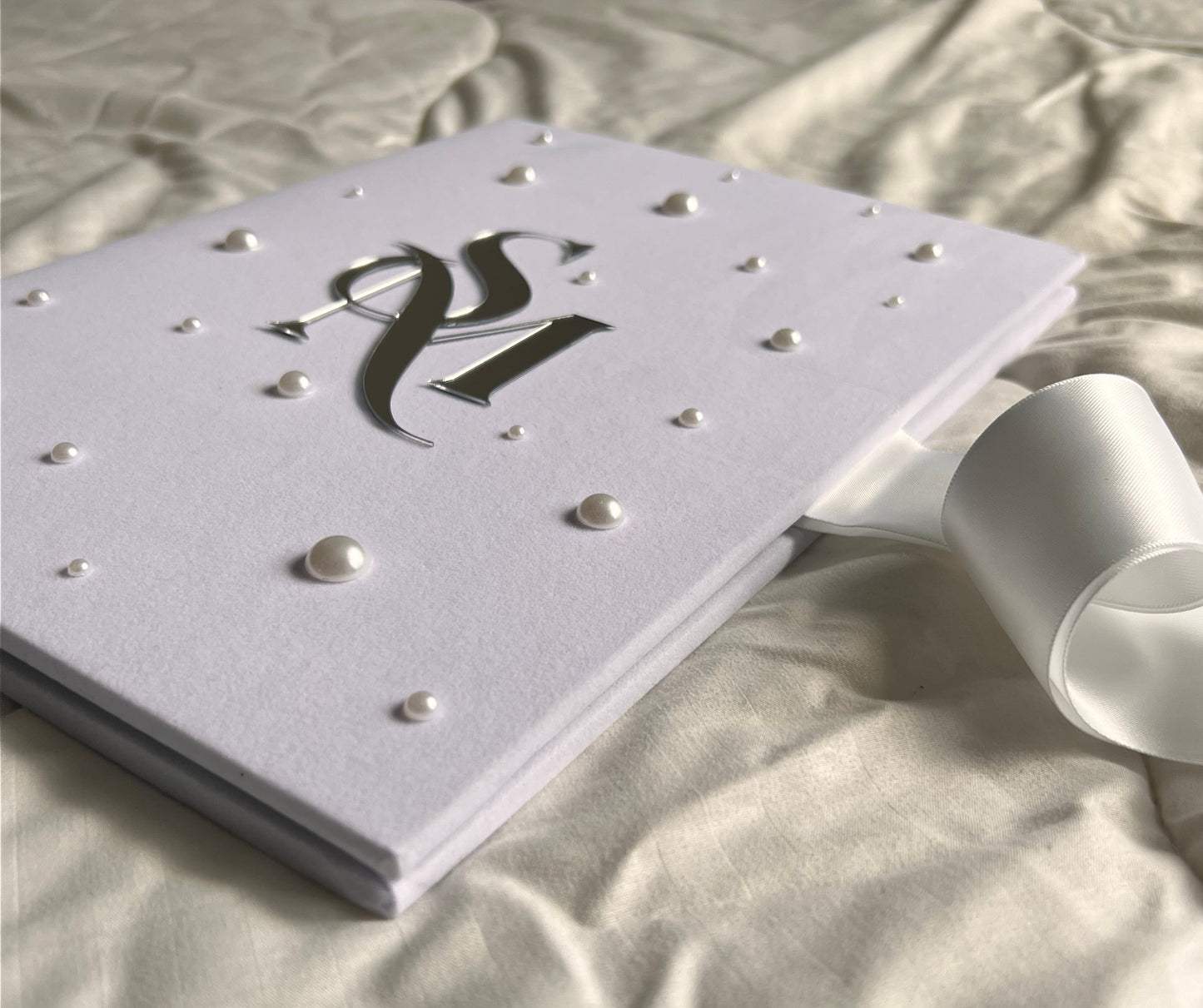 A4 Nikkah booklet - personalised wedding velvet folder - certificate holder - rhinestones