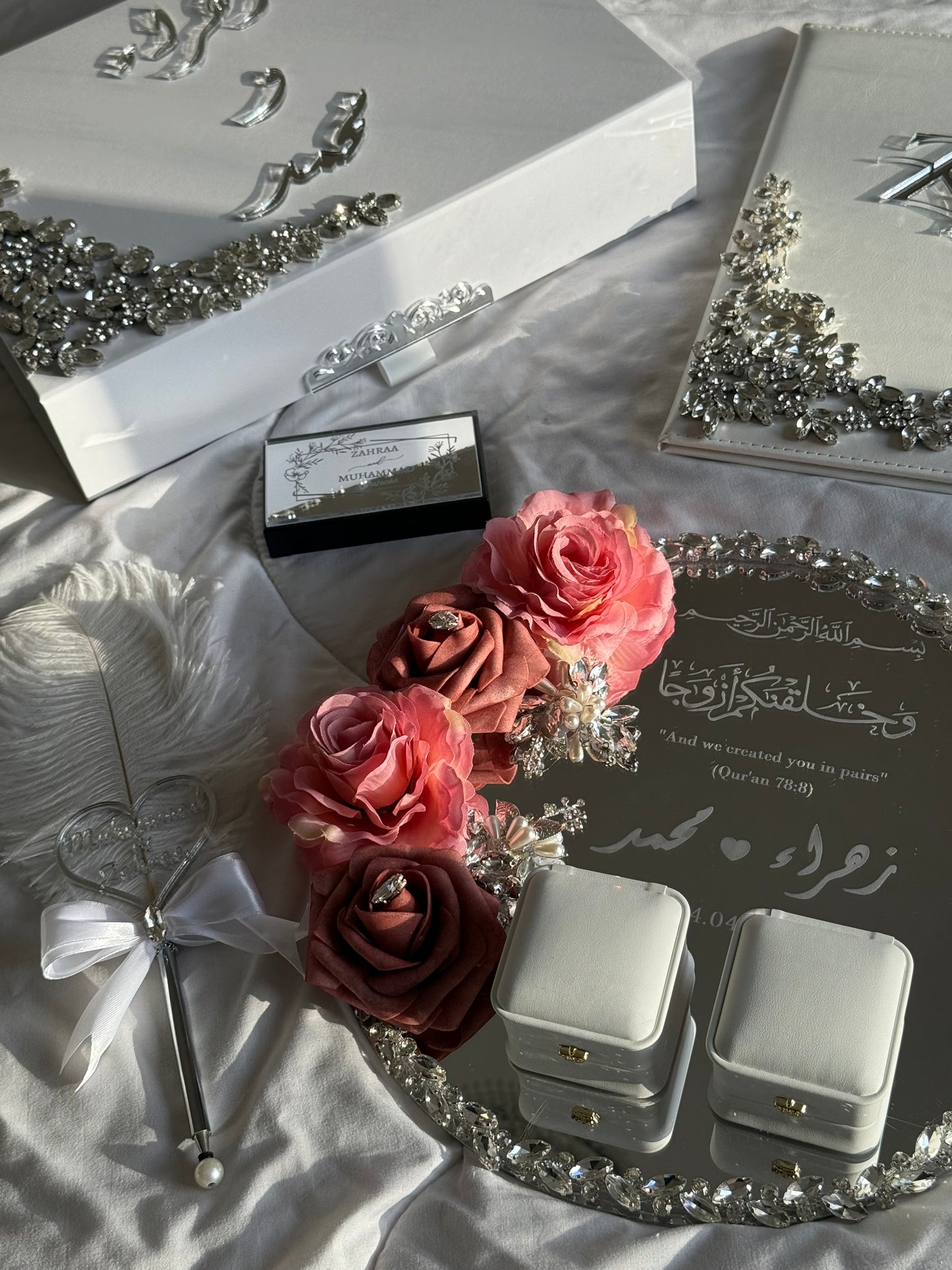 A4 Nikkah Certificate ~ Feather Pen ~ Certificate folder ~ nikkah booklet - nikkah box