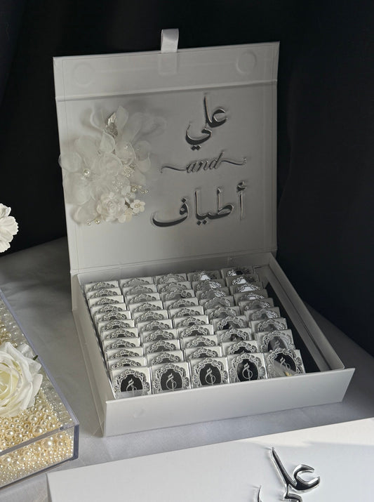 wedding chocolate favours in box