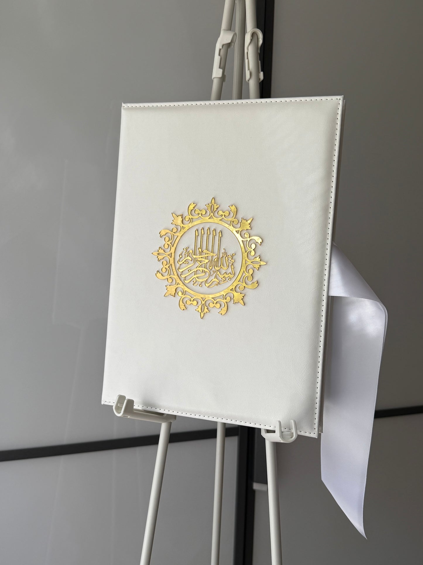 A4 Nikkah booklet - wedding folder - personalised nikkah nama booklet with rhinestones - certificate holder - feather pen