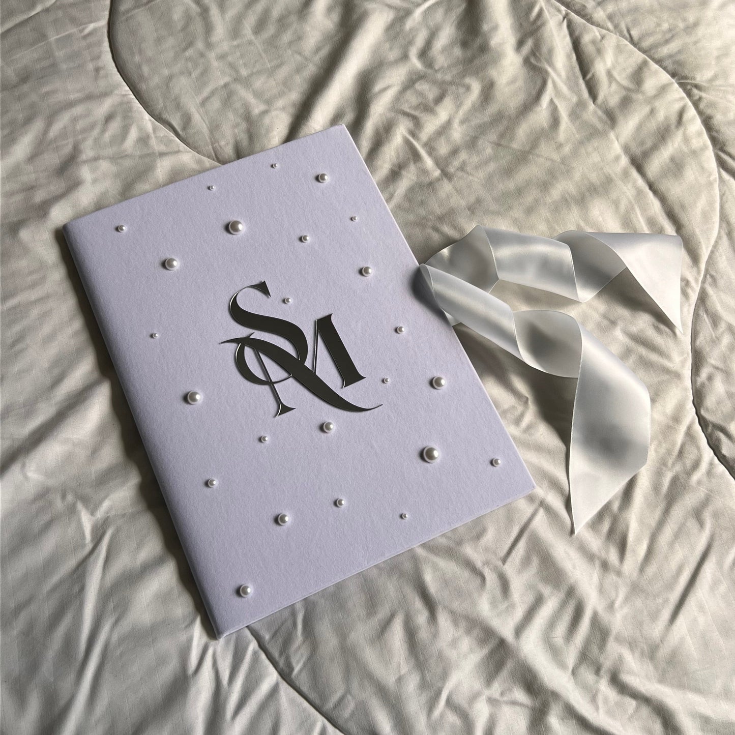 A4 Nikkah booklet - personalised wedding velvet folder - certificate holder - rhinestones