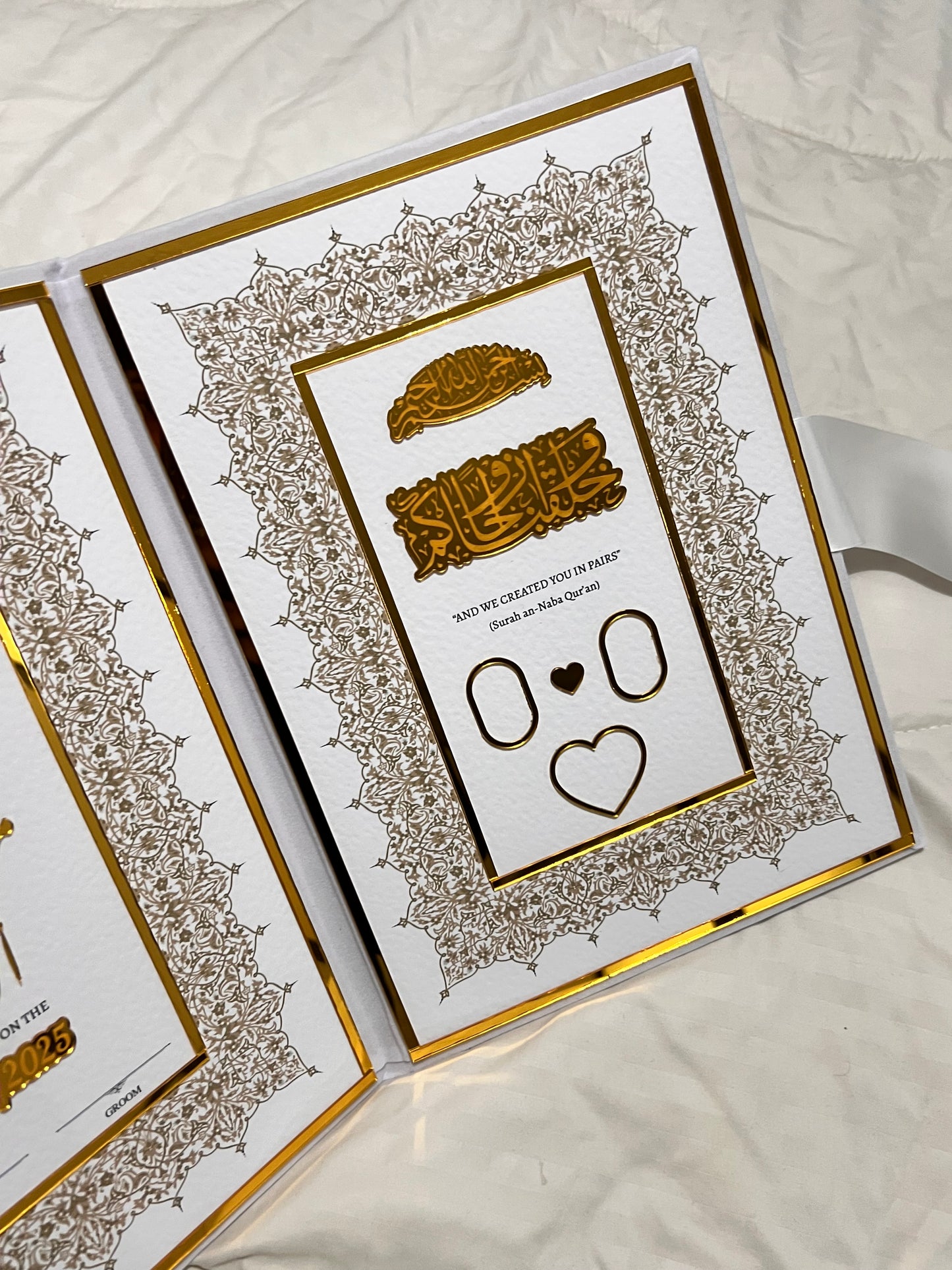 A4 booklet set - personalised wedding velvet folder - certificate holder - acrylic