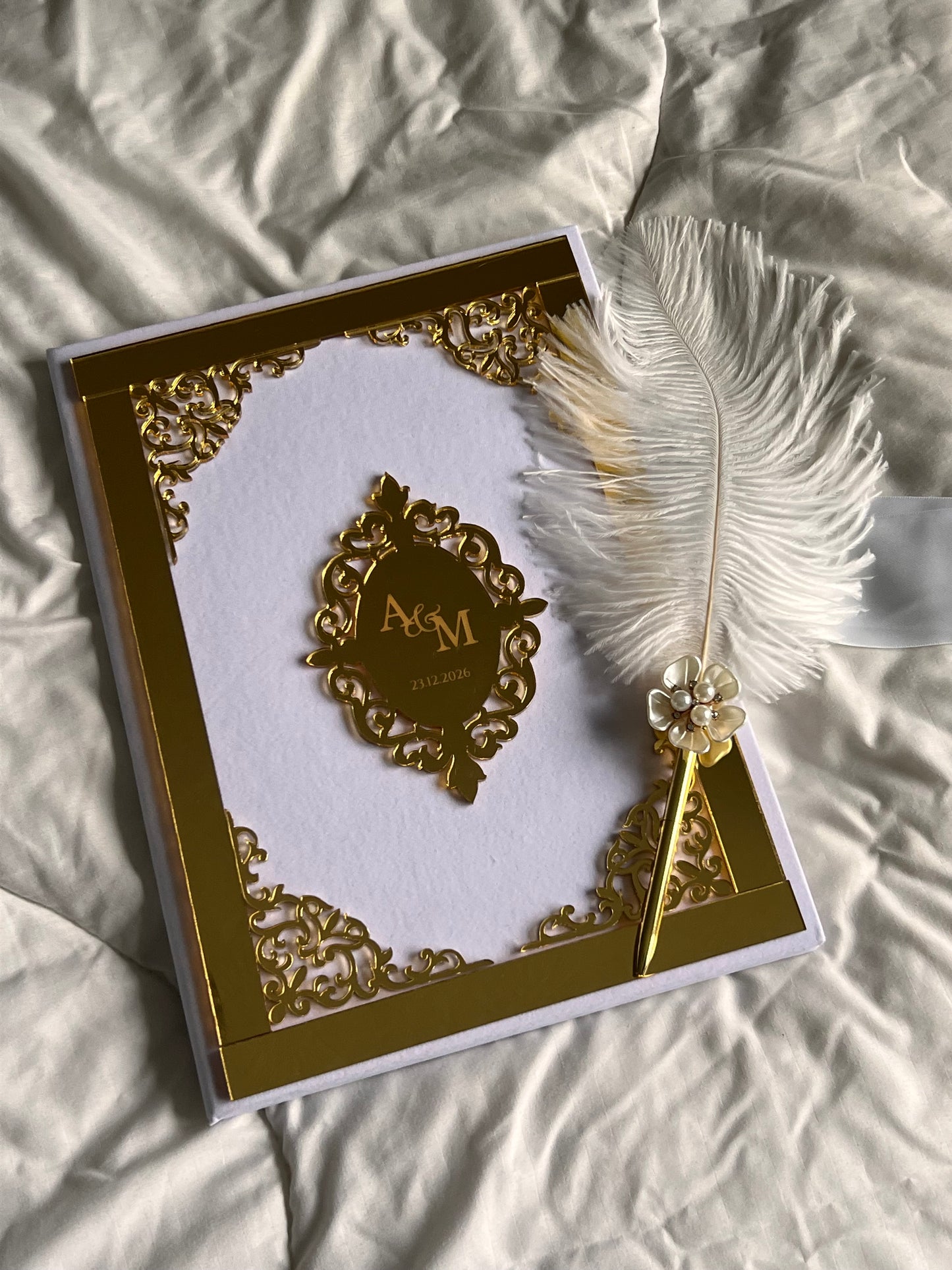 A4 velvet Nikkah booklet - wedding folder - personalised nikkah nama booklet - certificate holder