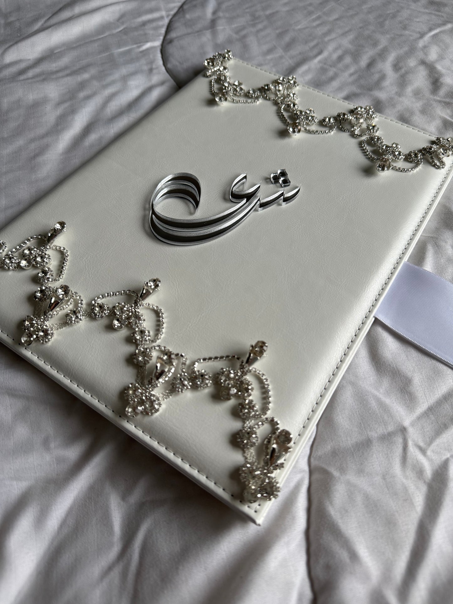 A4 Nikkah booklet - wedding folder - personalised nikkah nama booklet - certificate holder - feather pen