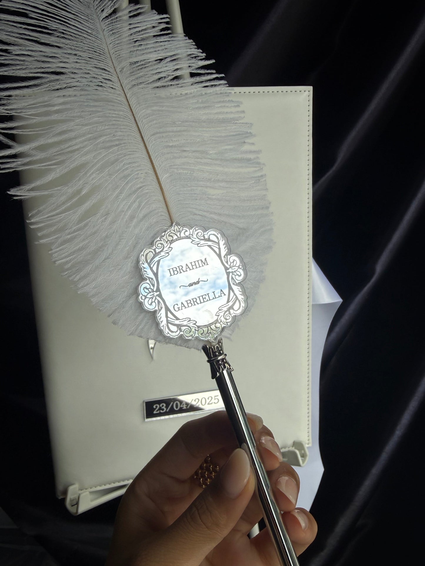 A4 Nikkah booklet - wedding folder - personalised nikkah nama booklet - certificate holder - feather pen