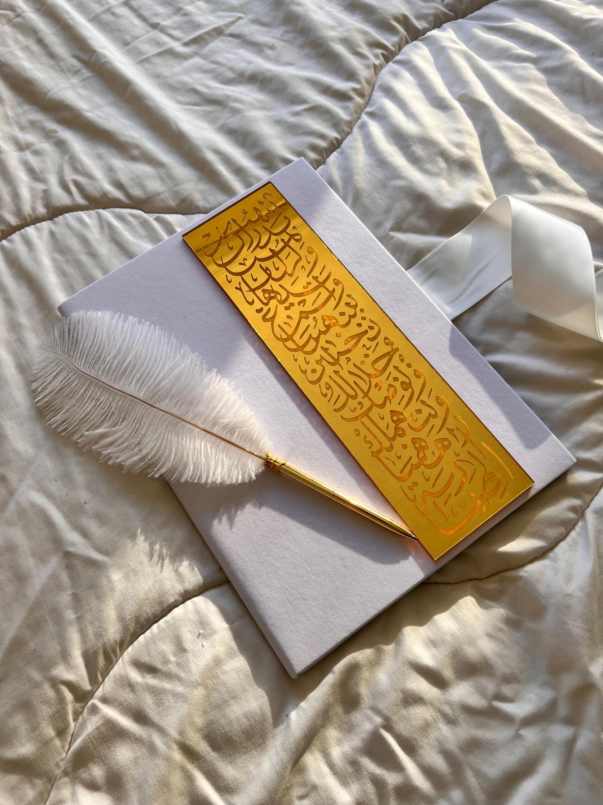 A4 velvet Nikkah booklet - wedding folder - personalised nikkah nama booklet - certificate holder