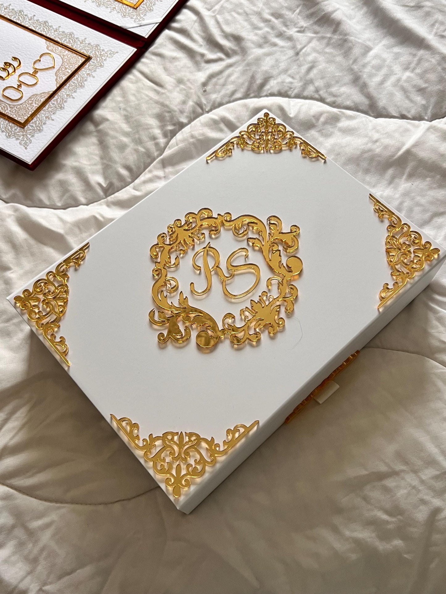 A4 Nikkah Certificate ~ Feather Pen ~ Certificate folder ~ nikkah booklet - nikkah box