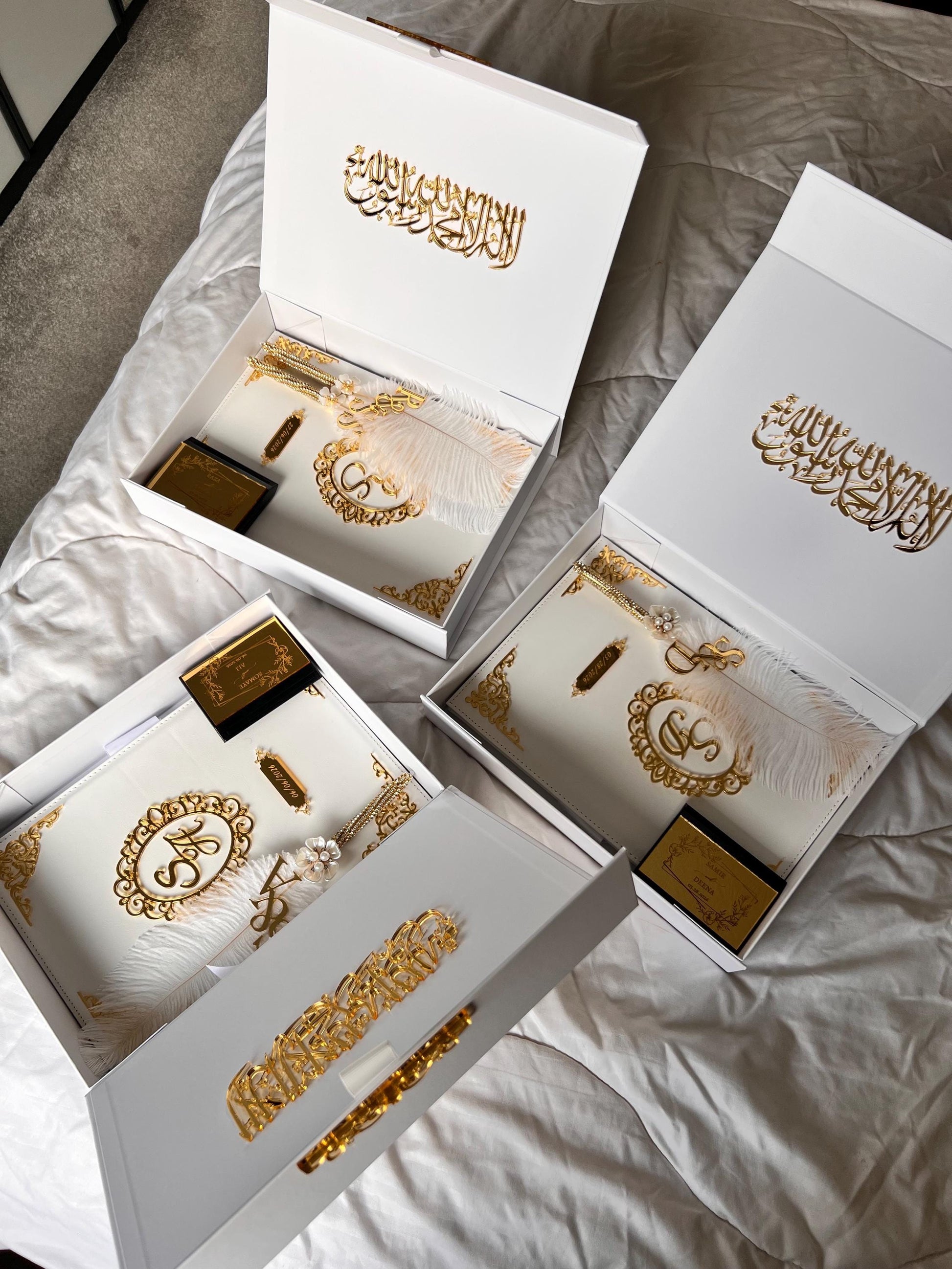 A4 Nikkah Certificate ~ Feather Pen ~ Certificate folder ~ nikkah booklet - nikkah box