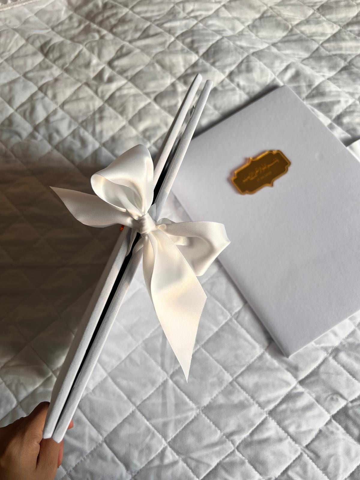 A4 Nikkah Certificate ~ Feather Pen ~ Certificate folder ~ silver nikkah booklet - nikkah box