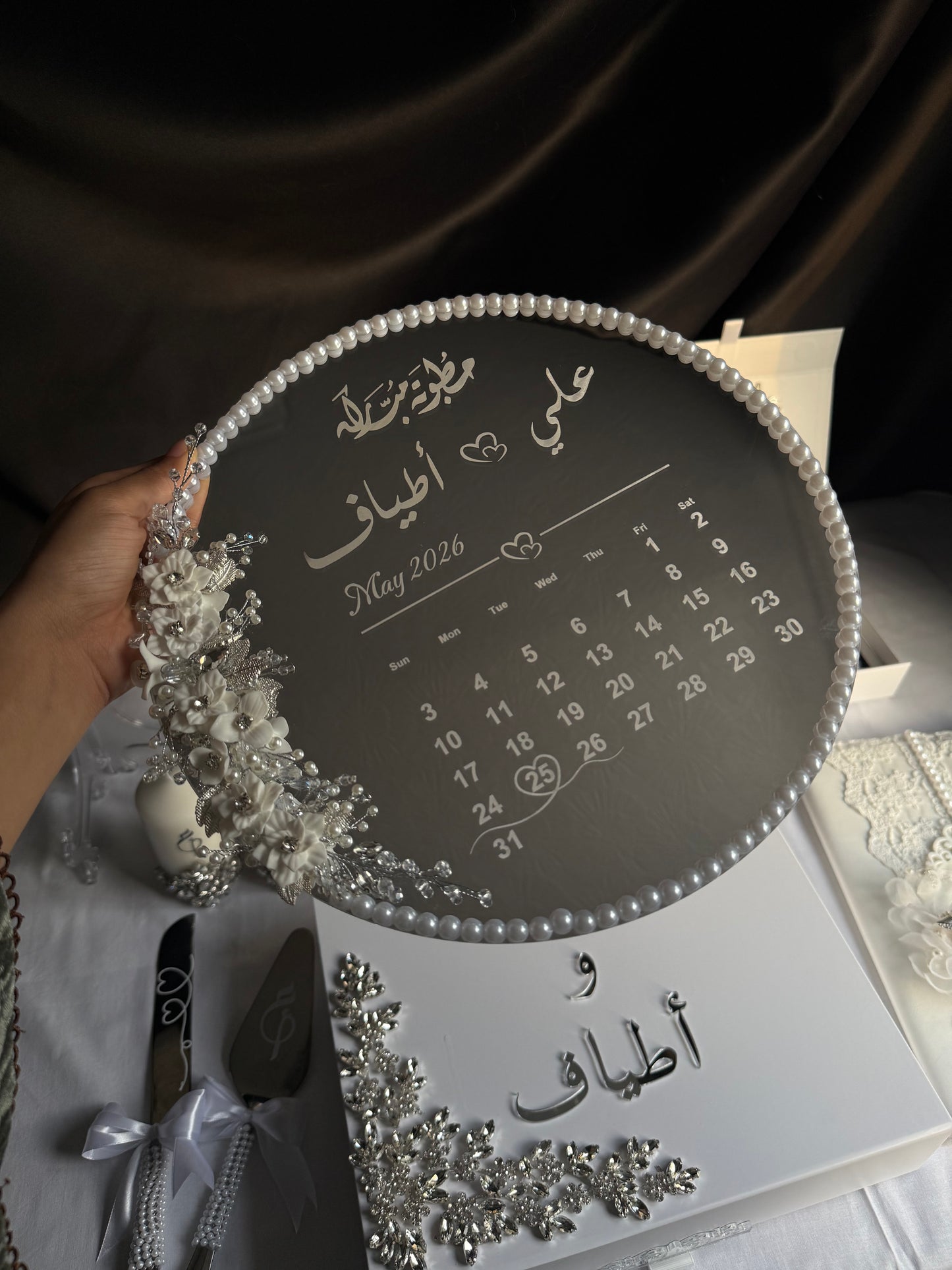 A4 Nikkah bundle - wedding folder - personalised nikkah nama booklet with rhinestones - certificate holder - feather pen