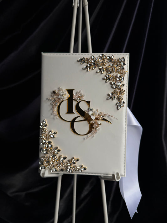 A4 Nikkah booklet - wedding folder - personalised nikkah nama booklet - certificate holder - feather pen