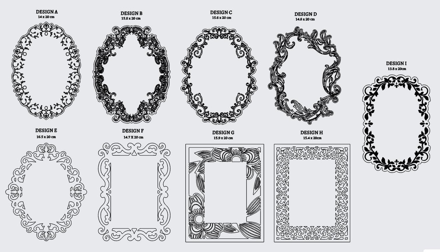 Luxury acrylic wedding invitation - plexiglass - engraved acrylic - gold mirror - monogram frame - birthday, anniversary, christening, nikah