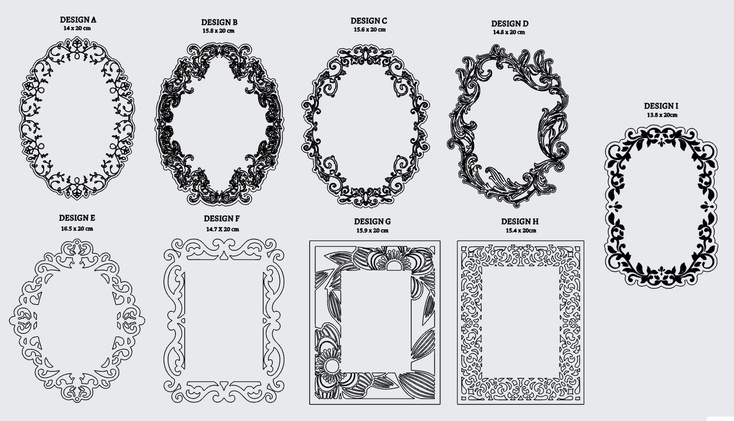Luxury acrylic invitation - plexiglass - engraved acrylic - gold mirror - monogram frame - wedding, birthday, anniversary, nikkah, etc