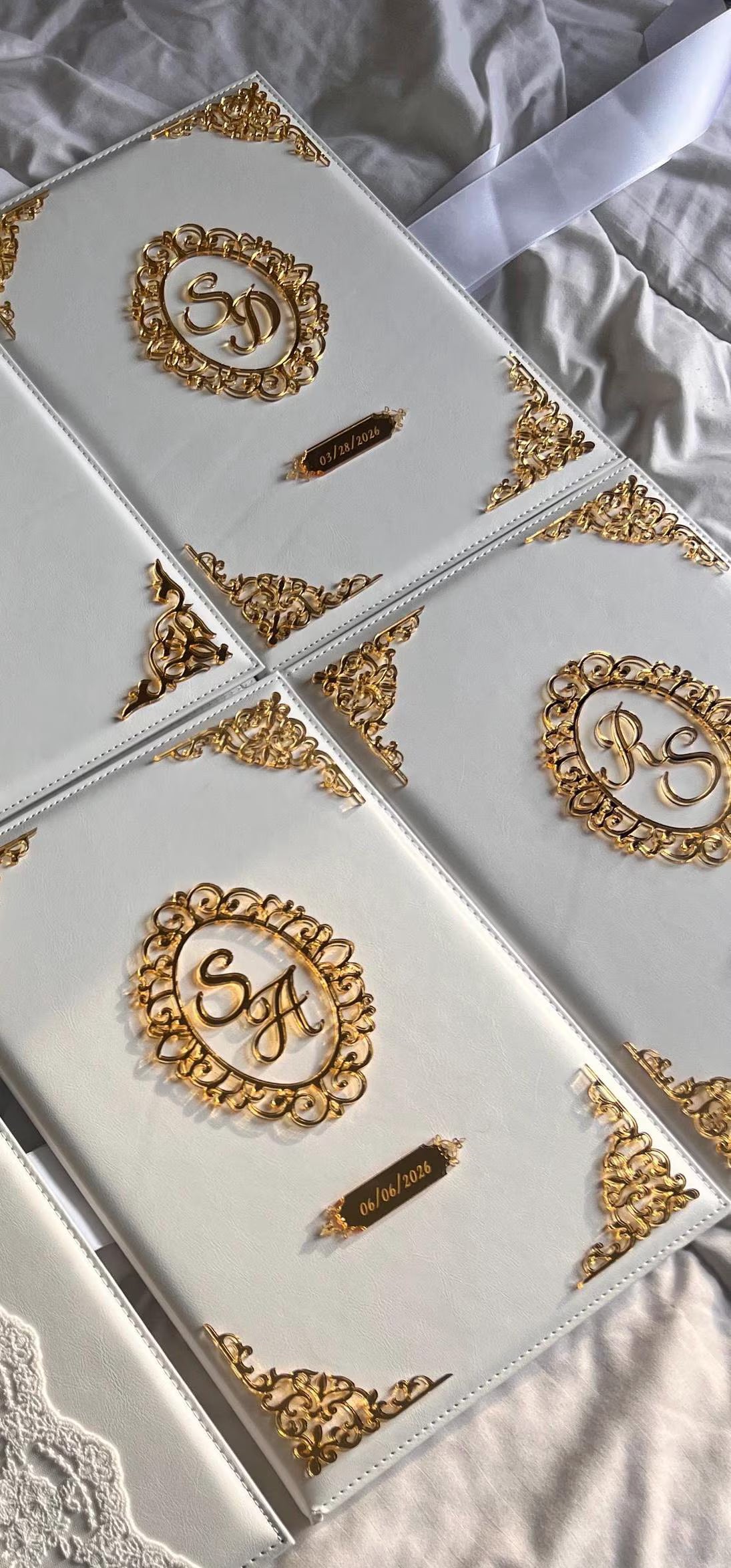 A4 Nikkah booklet - wedding folder - personalised nikkah nama booklet - certificate holder - feather pen